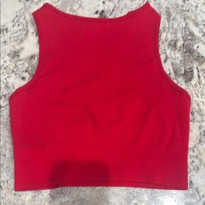 Chic Red Women's Crop Top